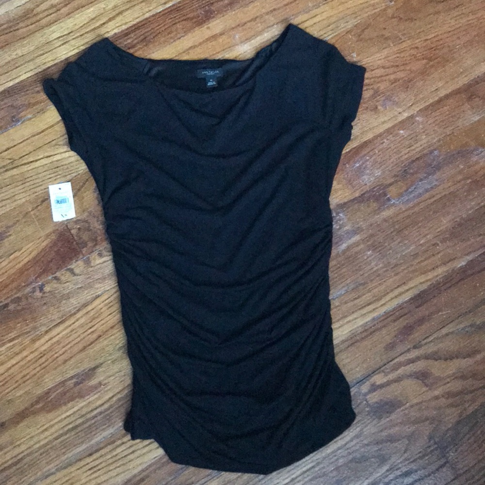 Rouched Ann Taylor shirt, NWOT